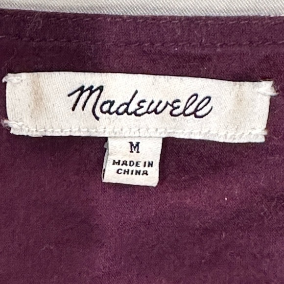 Madewell Rainbow Striped Mini Dress Scoop Neck Babydoll Tank Button Front Medium - Picture 7 of 9